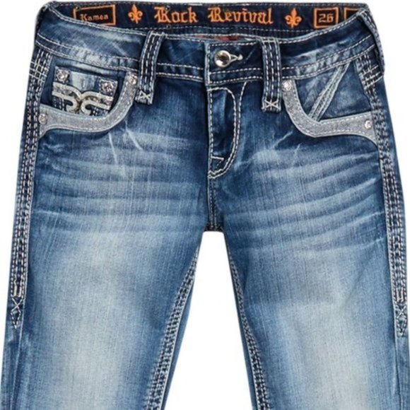 NWT! ROCK REVIVAL "KAMEA" SKINNY JEANS 28 MSRP$189 - Picture 6 of 15